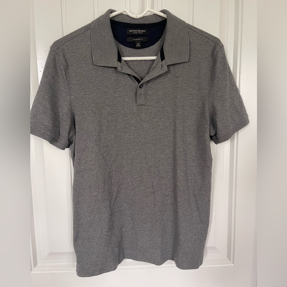 Men’s Grey Banana Republic Medium Polo